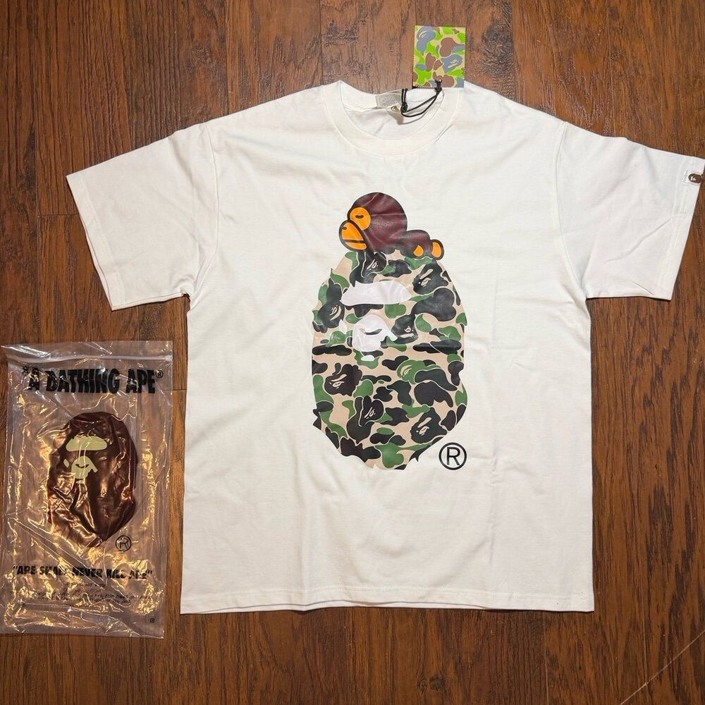 White Camo Bathing Ape Tee